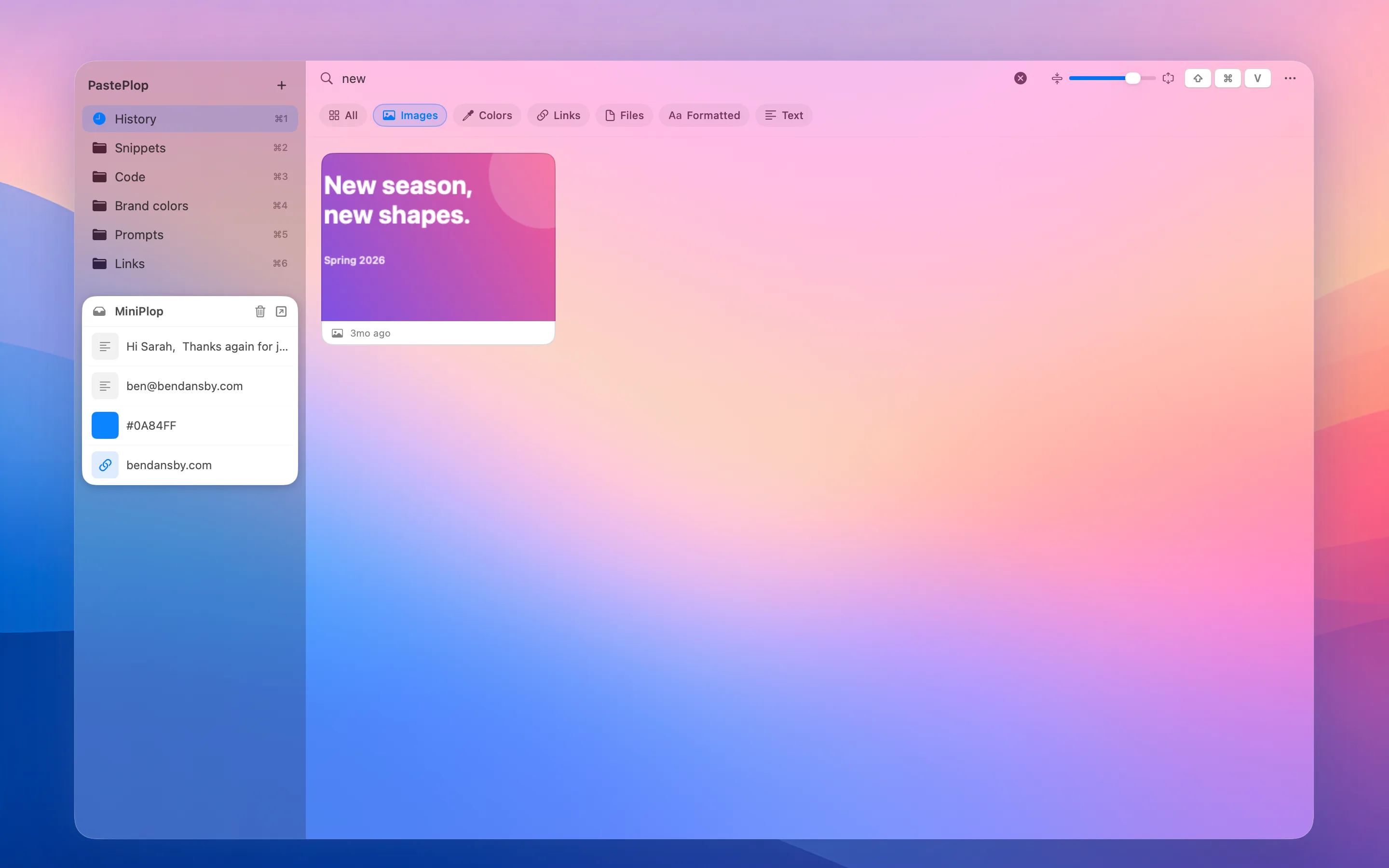 PastePlop screenshot 3